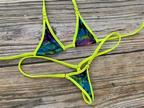 bikini mit string|Micro biquini string